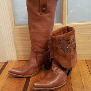 Leather Womans Cowboy Boot